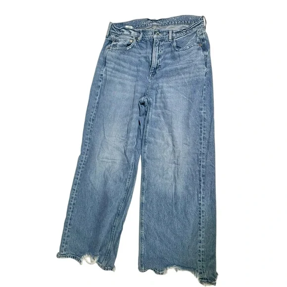 American Eagle High Rise Baggy Women's Jeans 10S - Picture 2 of 7